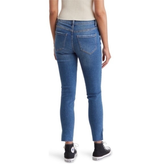 Kensie Frayed Hem High Rise Skinny Denim Jeans NWT  Size 8 - Picture 4 of 14